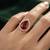 Dark pink color kundan ring featuring elegant traditional designer style