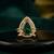 Green color kundan ring with premium traditional designer fashion style