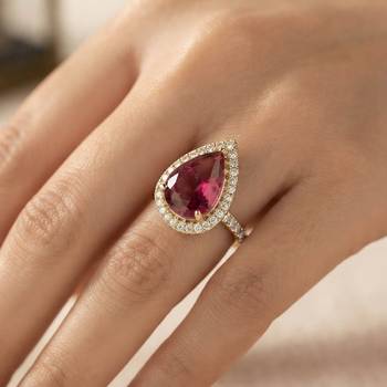 Red color kundan ring featuring graceful handmade festive jewelry appeal 2