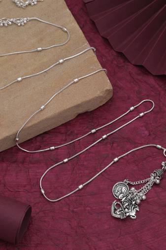 Red color oxidised kamarband with graceful ethnic waist jewellery design for women