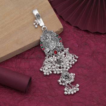 Red & green color oxidised kamar juda with elegant traditional ethnic design 1