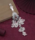 Red & green color oxidised kamar juda with graceful festive jewellery appeal