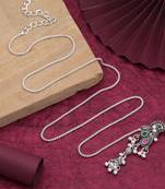 Pink & green color oxidised kamarband with elegant festive ethnic jewellery appeal