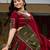 Maroon Navratri Special Ajrakh Print Lehenga Choli