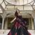 Black Navratri Special Ajrakh Print Lehenga Choli