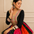 Black Navratri Cotton Gamthi Mirror Work Kediyu Lehenga