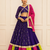 Purple Navratri Fox Georgette Lehenga Choli with Vintage Dupatta