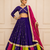 Purple Navratri Fox Georgette Lehenga Choli with Vintage Dupatta