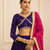 Purple Navratri Fox Georgette Lehenga Choli with Vintage Dupatta