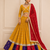 Mustard Navratri Fox Georgette Lehenga Choli with Vintage Dupatta