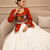 Rust Navratri Hand Work Lehenga Choli