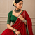 Navratri Red Bandhej Lehenga Choli with Gotta Work & Dola Silk Blend Blouse