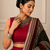 Maroon Navratri Reyon Lehenga Choli with Mirror Lace Work