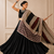 Black Navratri Reyon Lehenga Choli with Mirror Lace Work