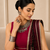 Wine Navratri Reyon Lehenga Choli with Mirror Lace Work