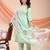 Pista color embroidered art silk festival wear kurti set 