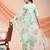 Pista color embroidered art silk festival wear kurti set 
