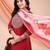 Maroon color embroidered art silk festival wear kurti set 