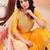 Mustard color embroidered art silk festival wear kurti set 