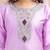 Lavender color embroidered art silk party wear kurti set 