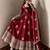 Maroon designer fendy silk blend gown with sequin embroidered dupatta set