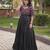 Black kora cotton with multi thread embroidered and real mirror work navratri gown