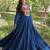 Rama rayon kutchi gamthi thread embroidered & mirror work navratri gown