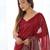 Embellished sequinned  heavy work georgette saree with unstitched blouse