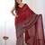 Embellished sequinned  heavy work georgette saree with unstitched blouse