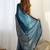 Embellished sequinned  heavy work georgette saree with unstitched blouse