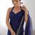 Embellished sequinned  heavy work georgette saree with unstitched blouse