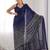 Embellished sequinned  heavy work georgette saree with unstitched blouse