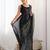 Embellished sequinned  heavy work georgette saree with unstitched blouse