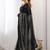 Embellished sequinned  heavy work georgette saree with unstitched blouse