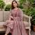 Mirchi Fashion Women's Maroon Floral Print Pure Cotton Kurti With Pant & Dupatta Set