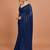 Embellished sequinned  heavy work georgette saree with unstitched blouse