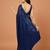 Embellished sequinned  heavy work georgette saree with unstitched blouse