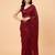 Embellished sequinned  heavy work georgette saree with unstitched blouse