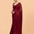 Embellished sequinned  heavy work georgette saree with unstitched blouse