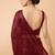 Embellished sequinned  heavy work georgette saree with unstitched blouse