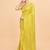 Embellished sequinned  heavy work georgette saree with unstitched blouse