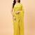Embellished sequinned  heavy work georgette saree with unstitched blouse