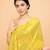 Embellished sequinned  heavy work georgette saree with unstitched blouse