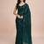 Embellished sequinned  heavy work georgette saree with unstitched blouse