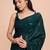 Embellished sequinned  heavy work georgette saree with unstitched blouse
