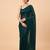 Embellished sequinned  heavy work georgette saree with unstitched blouse
