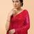 Embellished sequinned  heavy work georgette saree with unstitched blouse