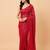 Embellished sequinned  heavy work georgette saree with unstitched blouse