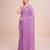 Embellished sequinned  heavy work georgette saree with unstitched blouse