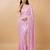 Embellished sequinned  heavy work georgette saree with unstitched blouse